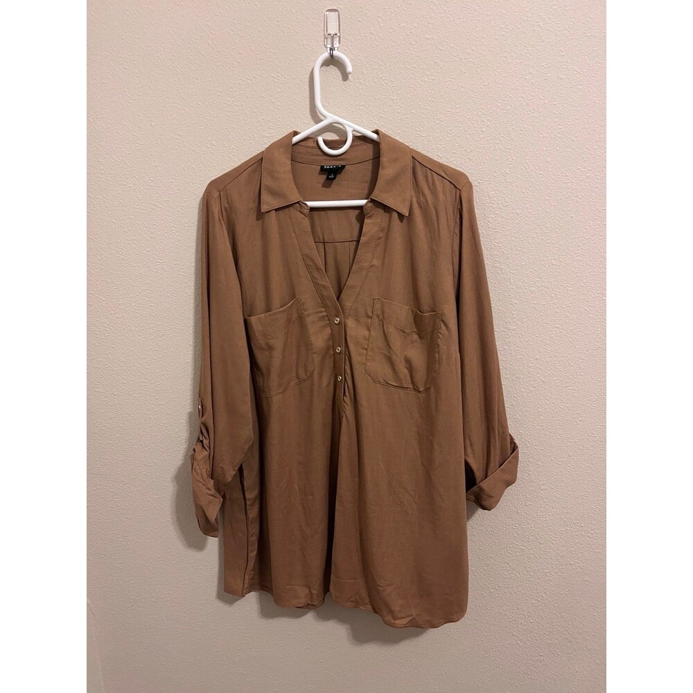 NWOT Torrid Brown Blouse